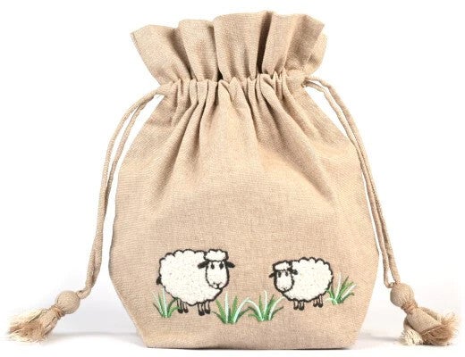 Farm Diggity sheep flower Square Tote Bag